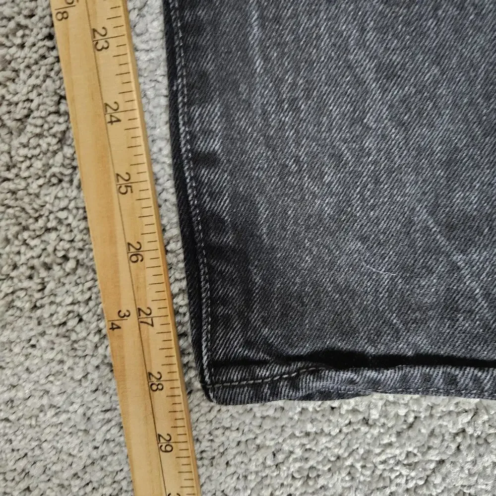 Levis 501 Jeans Mens 32X28 (Tag 36X30) Black Straight Fit Button Fly Iconic